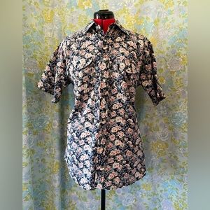 Vintage men’s M western floral shirt